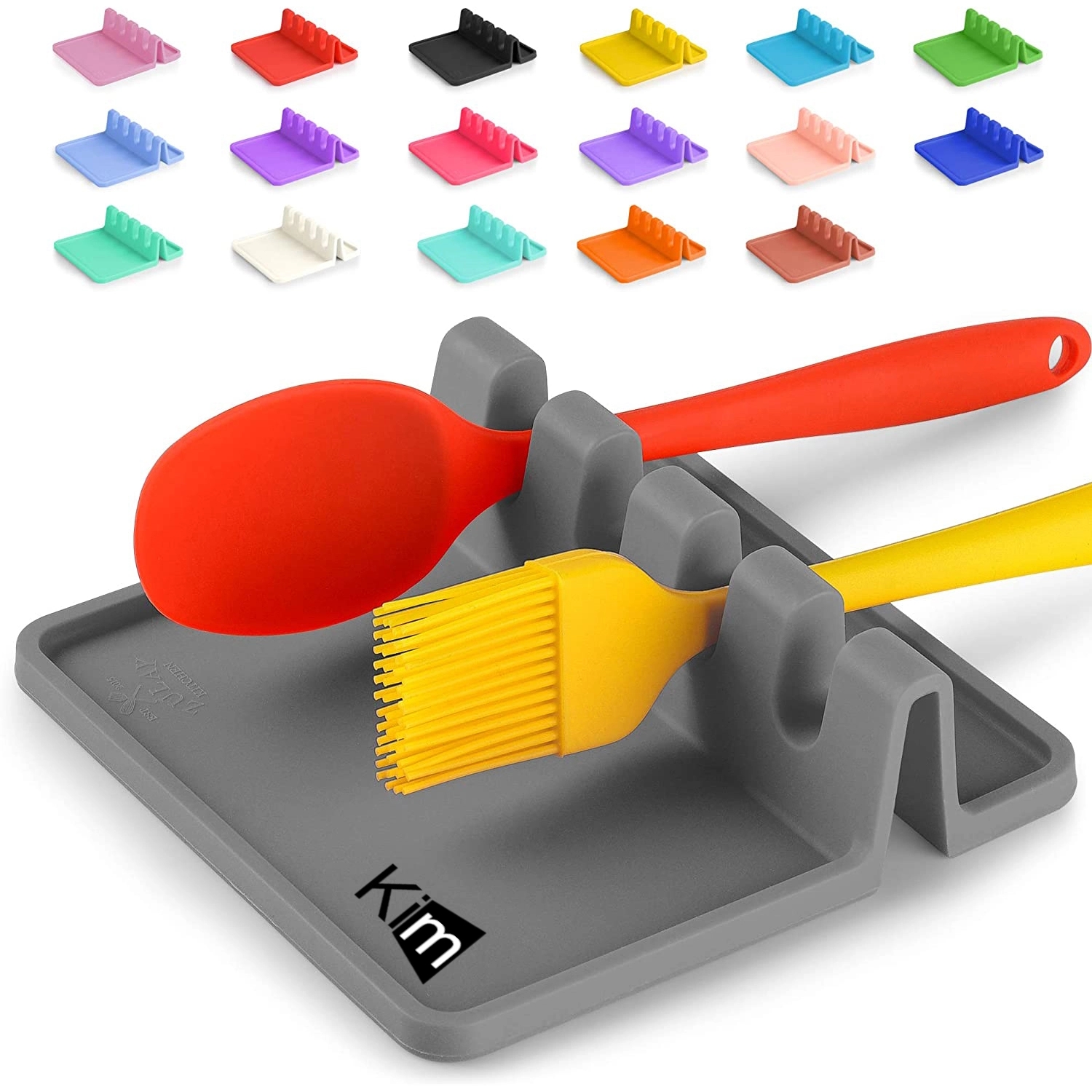 Silicone Utensil Rest With Drip Pad 1