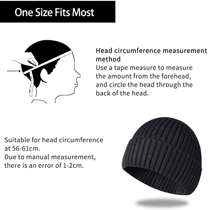 Winter Hats for Men Cuff Fleece Beanie 6