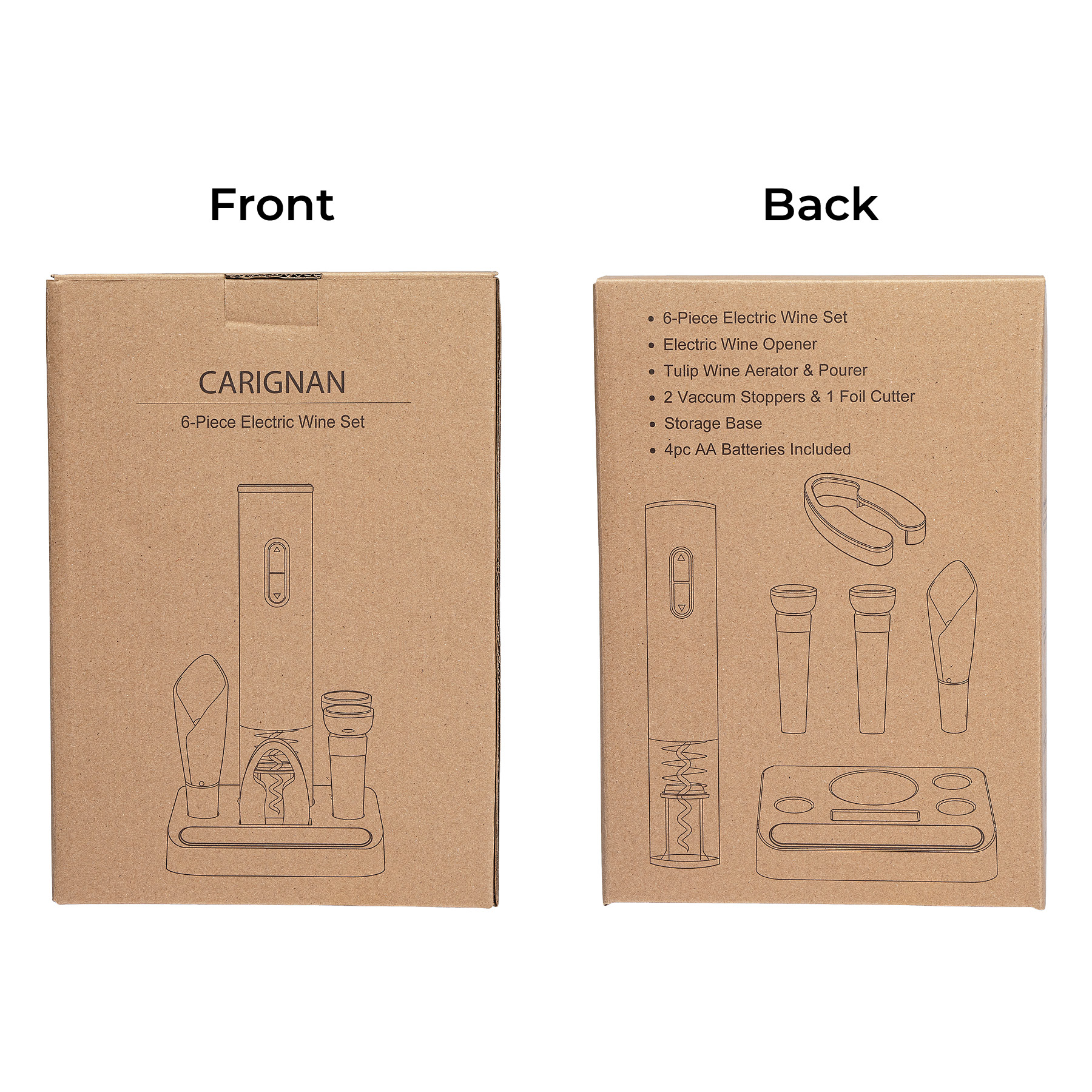 Carignan 6-Piece Electric Wine Set 4