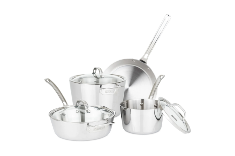 Viking Contemporary 3-Ply Stainless Steel 7-Piece Cookware Set 1