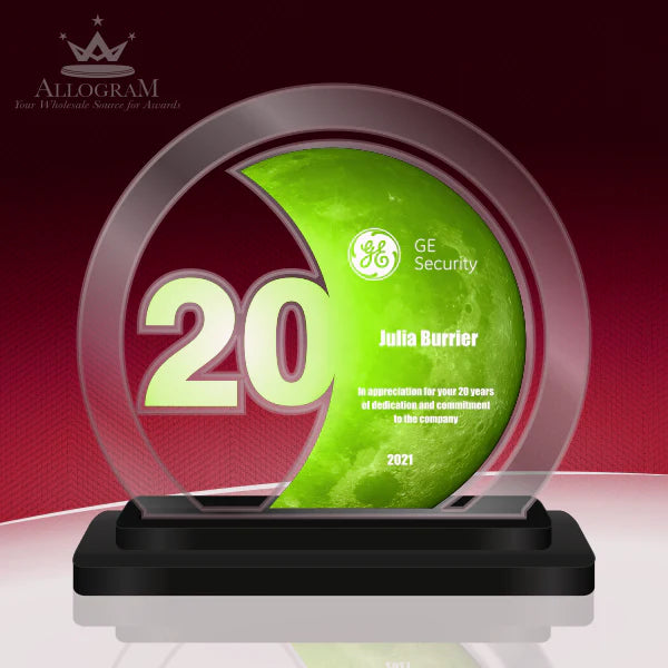 Years Of Service Acrylic Circle In Choice Of Color 5