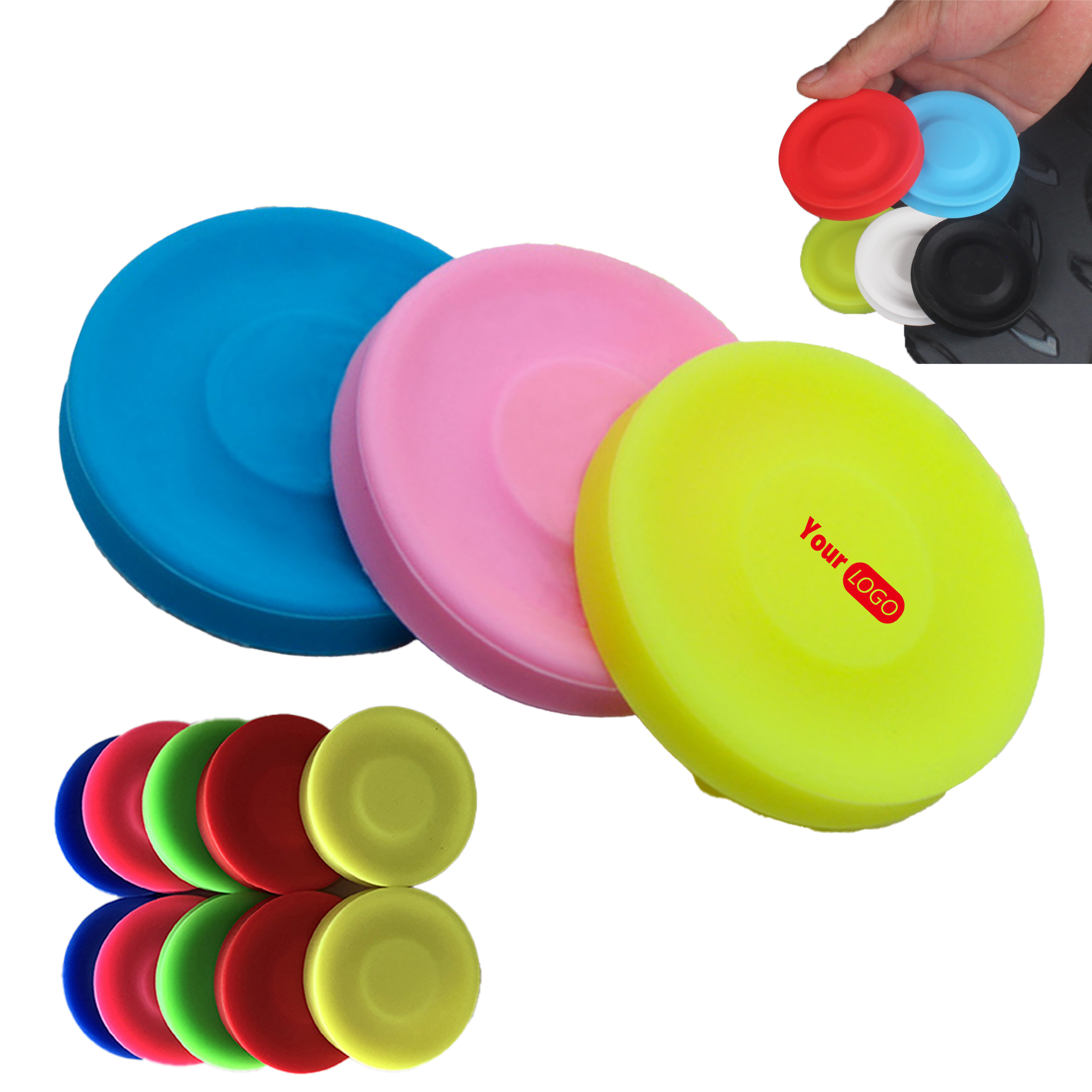 Silicone Creative Solid Color Flying Disc 2