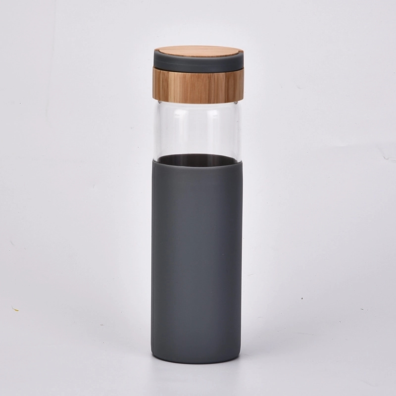 Custom 18 oz High-strength Borosilicate Glass Water Bottle 4