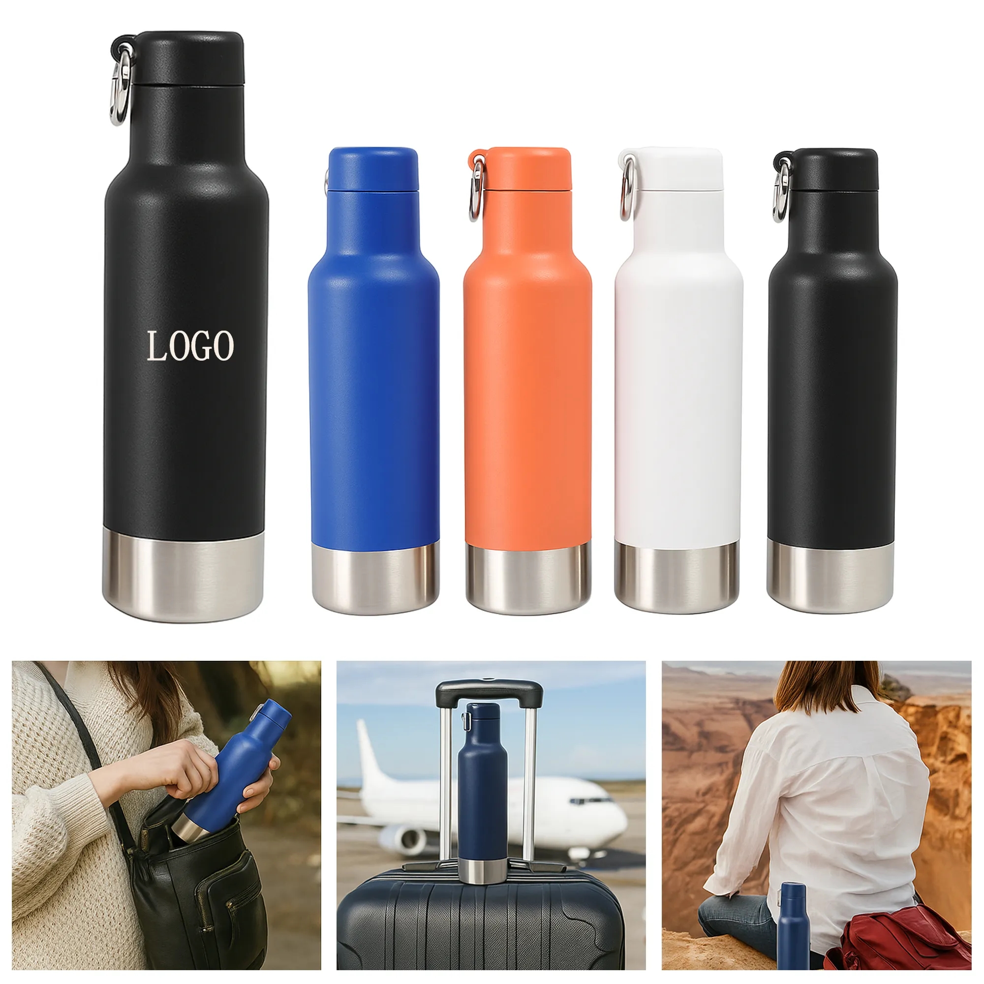 Stainless Steel Sports Bottle 19oz 2