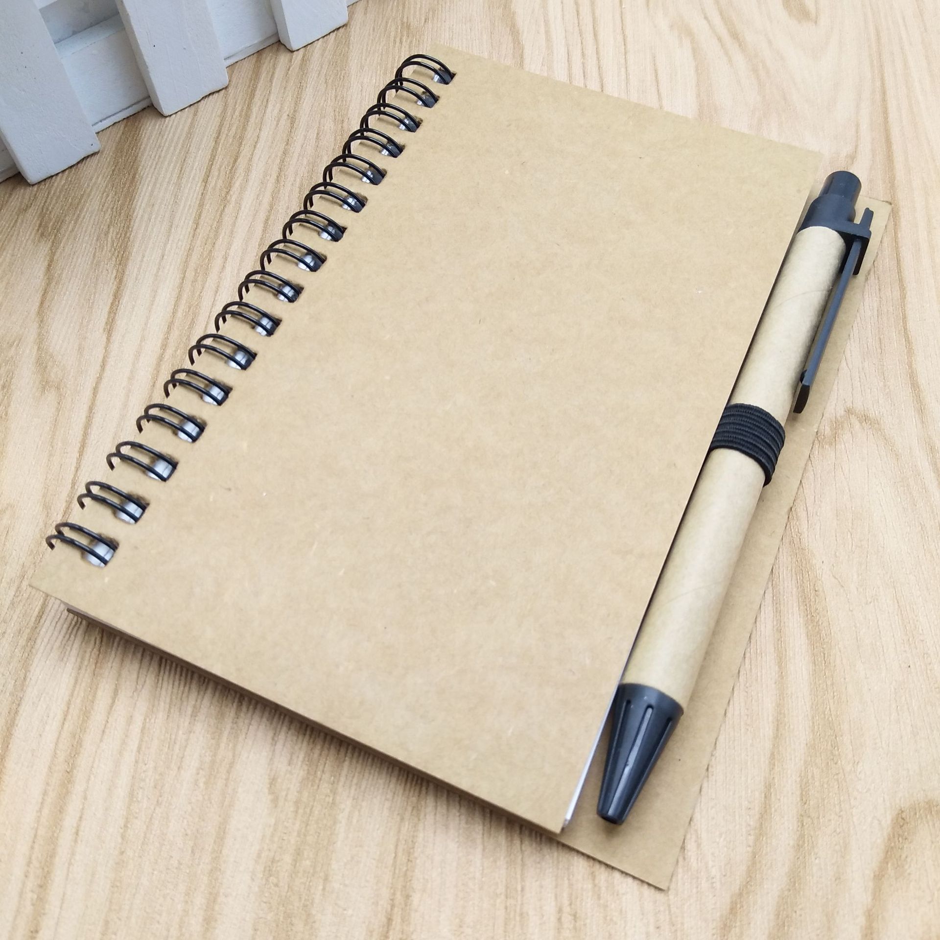 Kraft Notepads Journals with Ballpoint Pens 2