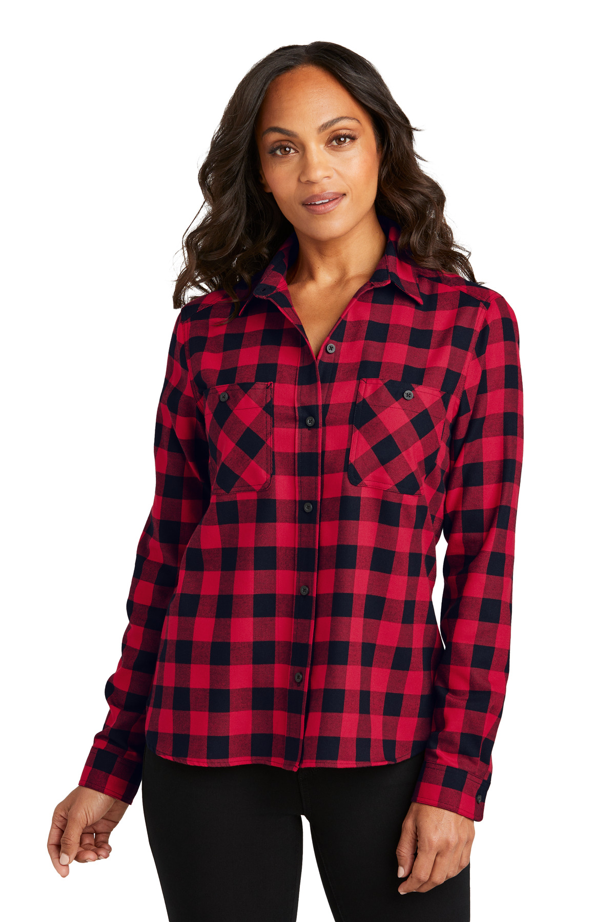 Port Authority Women's Plaid Flannel Shirt LW669 20
