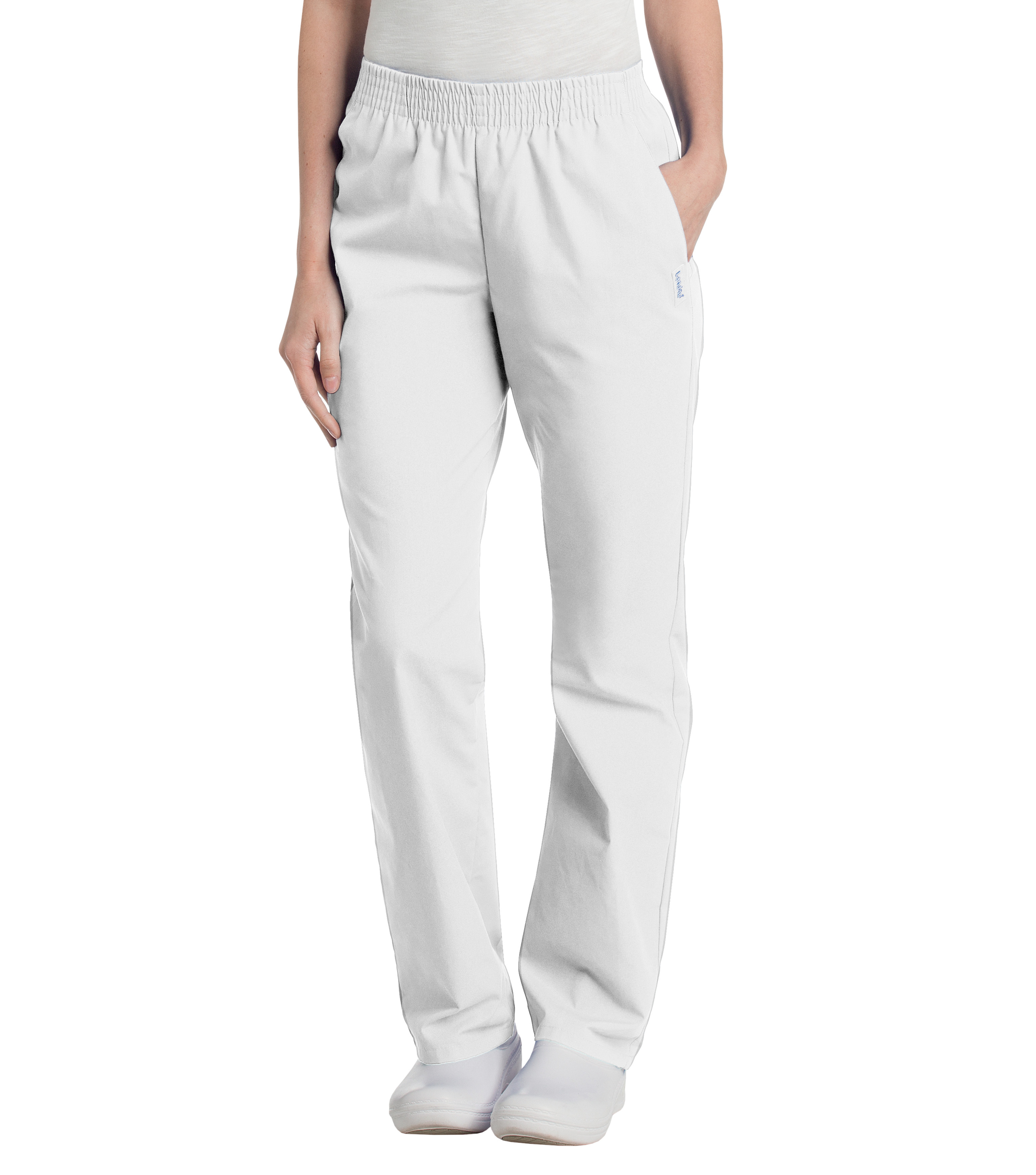 Landau - Essentials - Women's Two-Pocket High-Rise Elastic Waist Straight Leg Pant 23