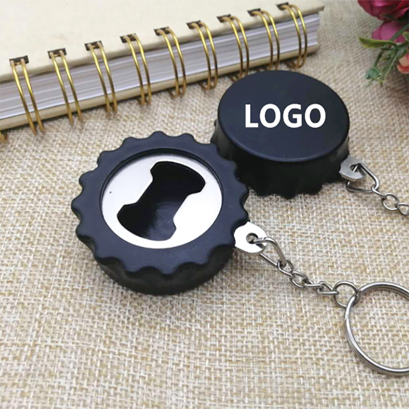 Cap Shape Bottle Opener with Keychain 2