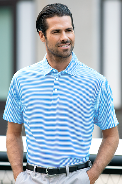 Vansport Pro Tonal Micro-Stripe Polo 58