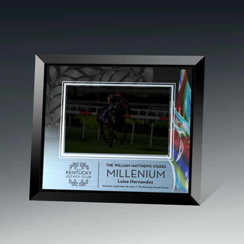 Black Glass Photo Frame 2