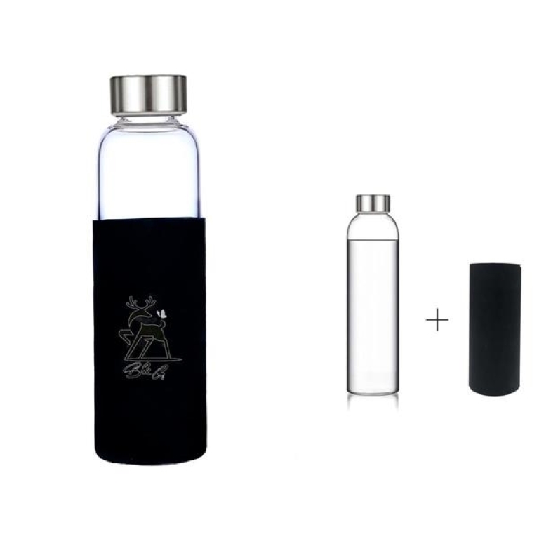 18oz Glass Tumblers with Silicone Protective Sleeve 2