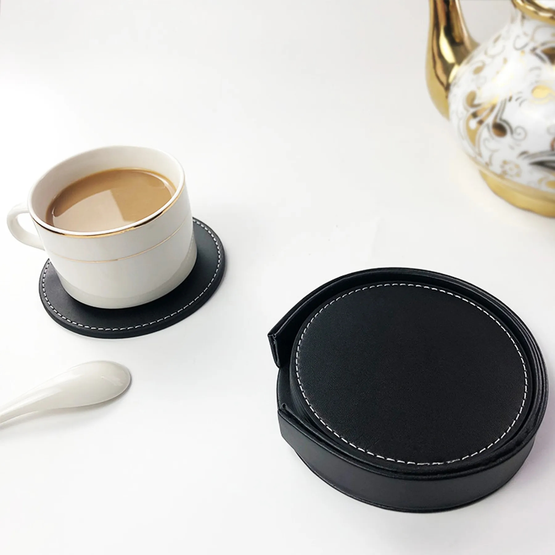 PU Leather Coasters 8