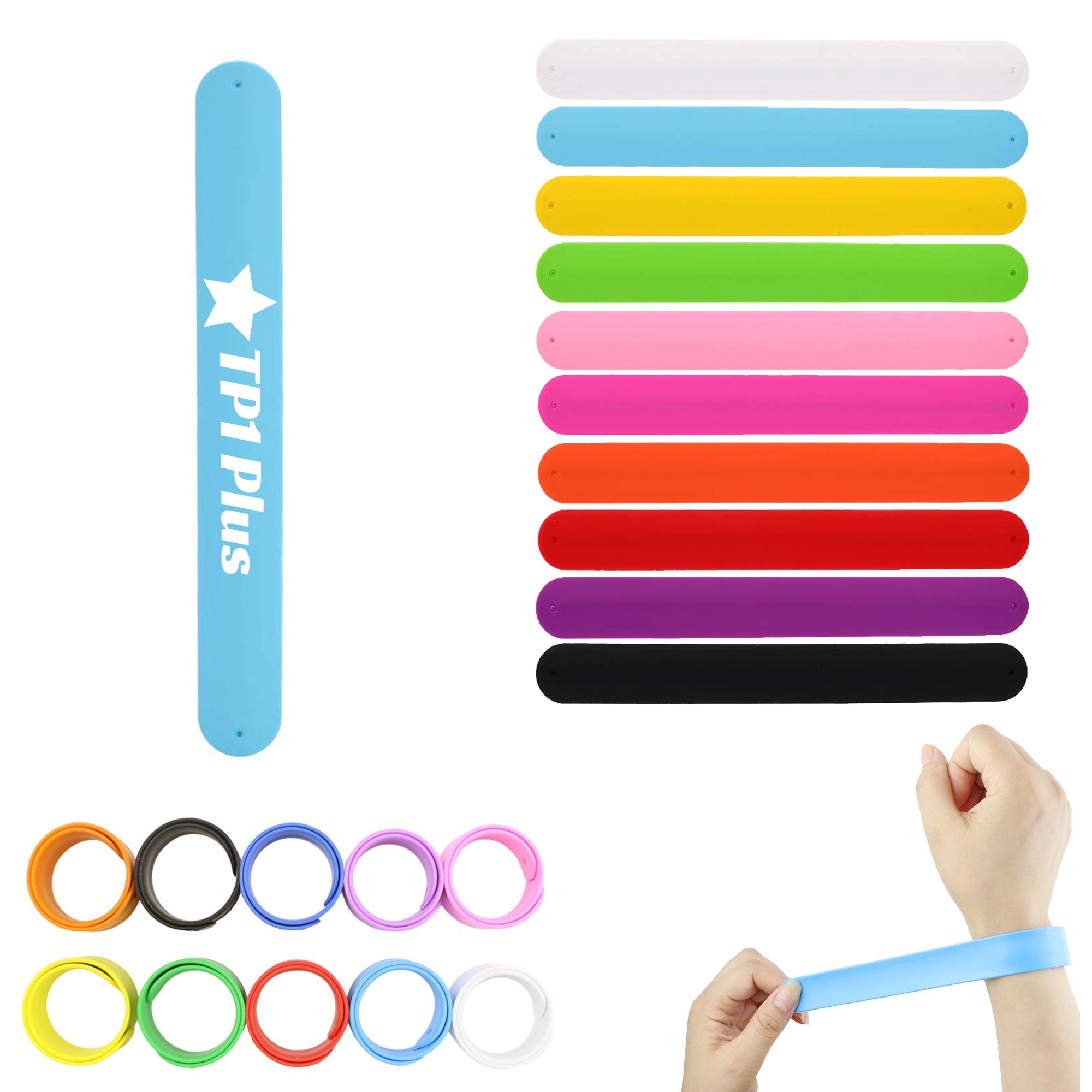 Custom Silicone Slap Wristband 2