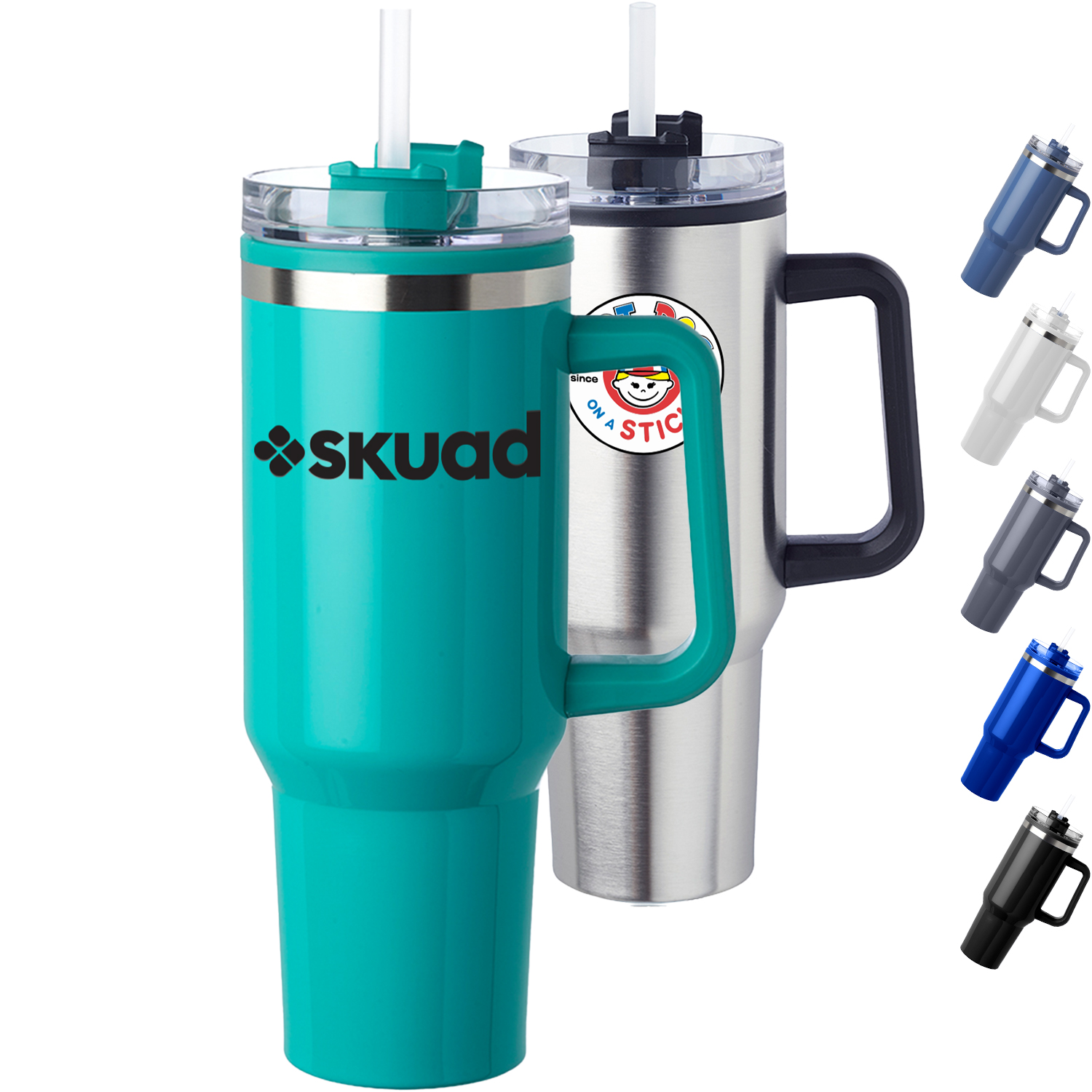 Premium 40 oz. Stainless Steel Hugo Travel Mugs 1