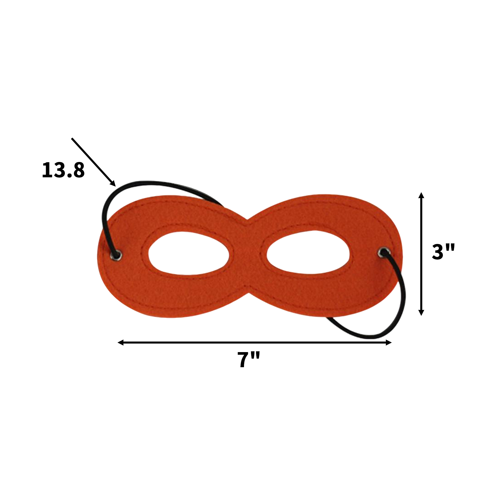 Felt Costume Eye Mask With Adjustable Cord 8