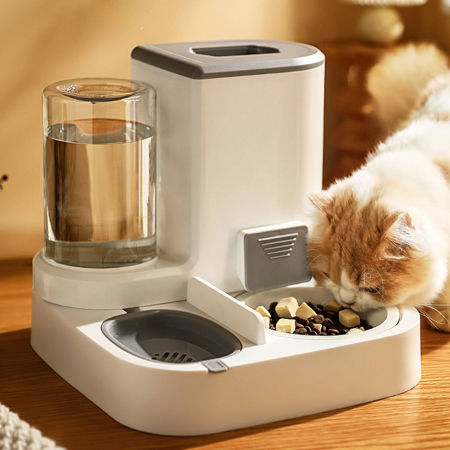 Cat And Dog Two In One Water Dispenser Automatic Feeder 3