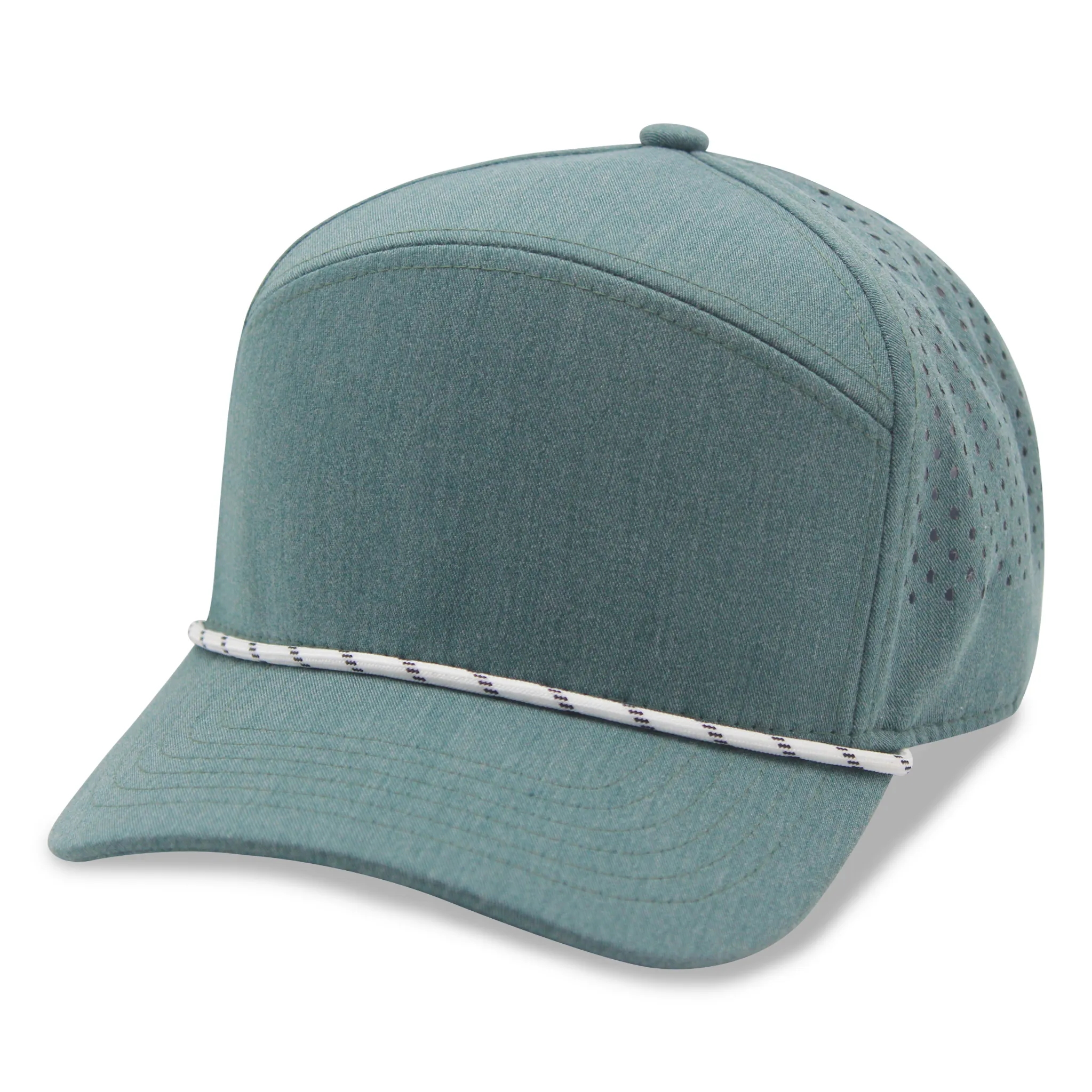 5 Panel Golfer Trucker Cap w/Laser Cut Mesh Back
