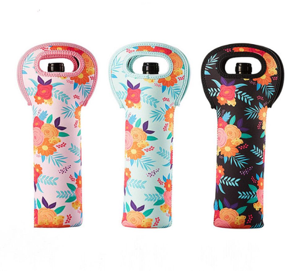 Sublimated Neoprene Wine Carrier Holder 2