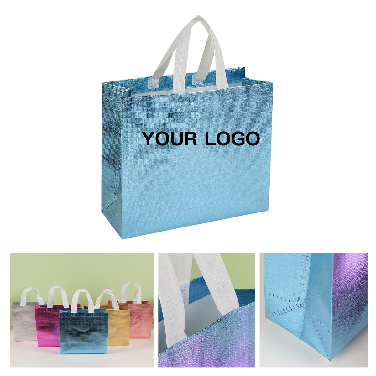 Reusable Glossy Tote Bag for Retail or Market Use 6
