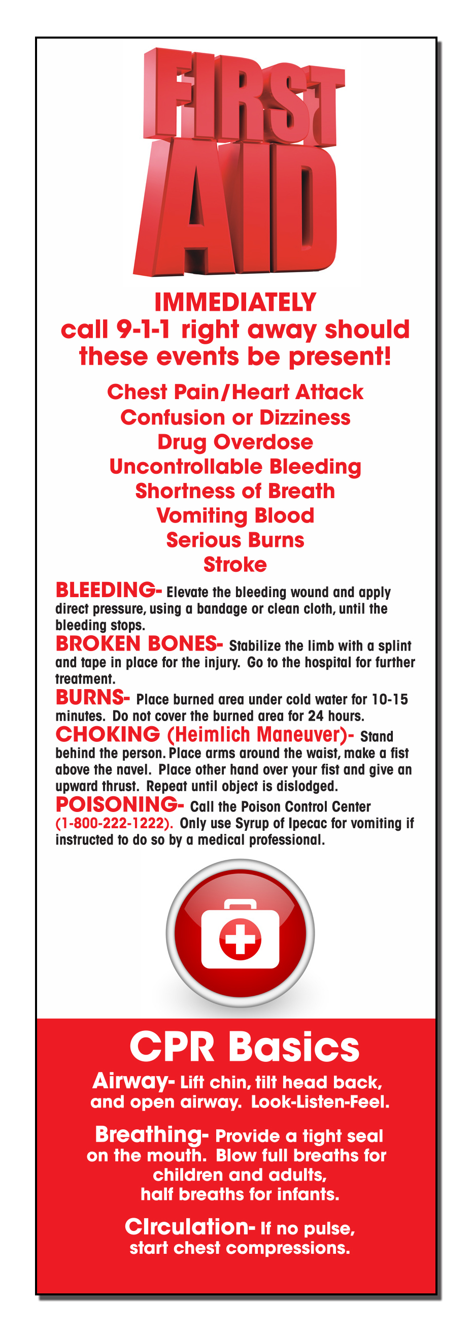 BOOKMARK - First Aid Bookmark 3