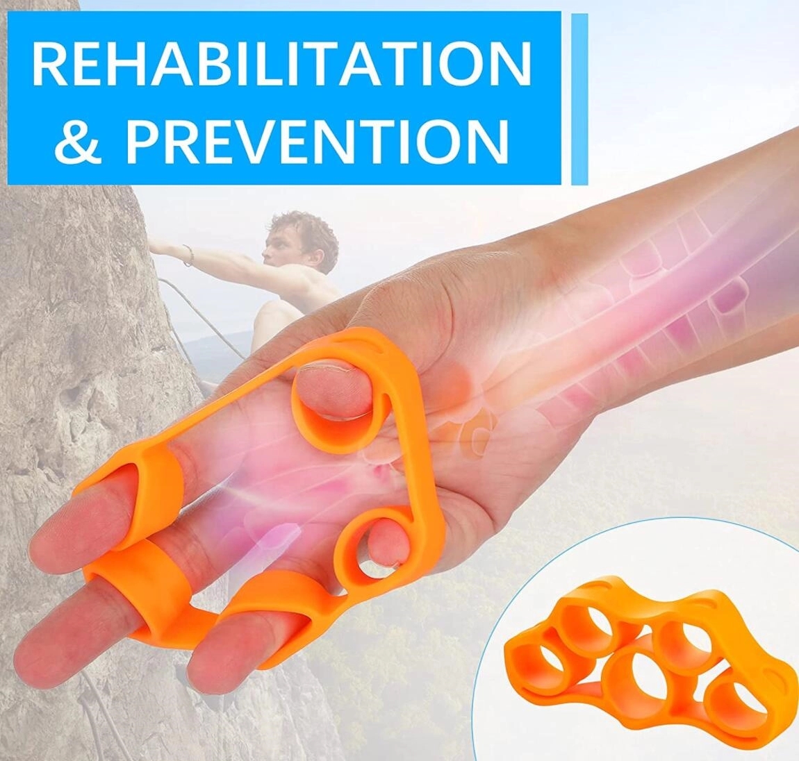Silicone Finger Grip Strengthener 3