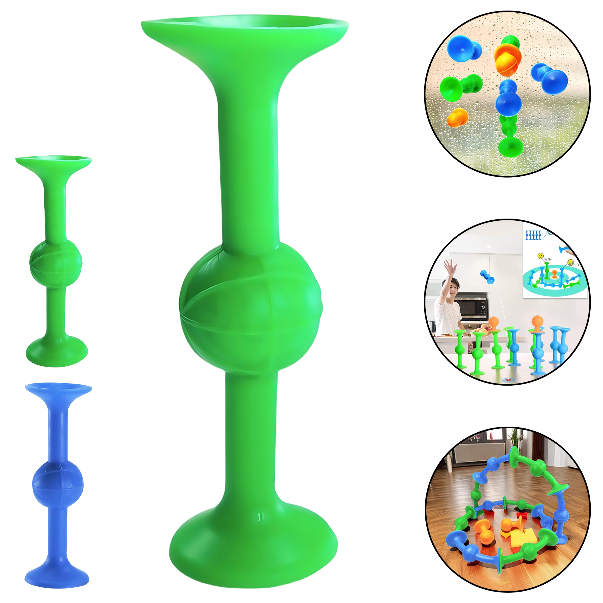 Dual Head Silicone Suction Cup Dart - Fun Sport Leisure Interactive Throwing Game for Stress Relief 4