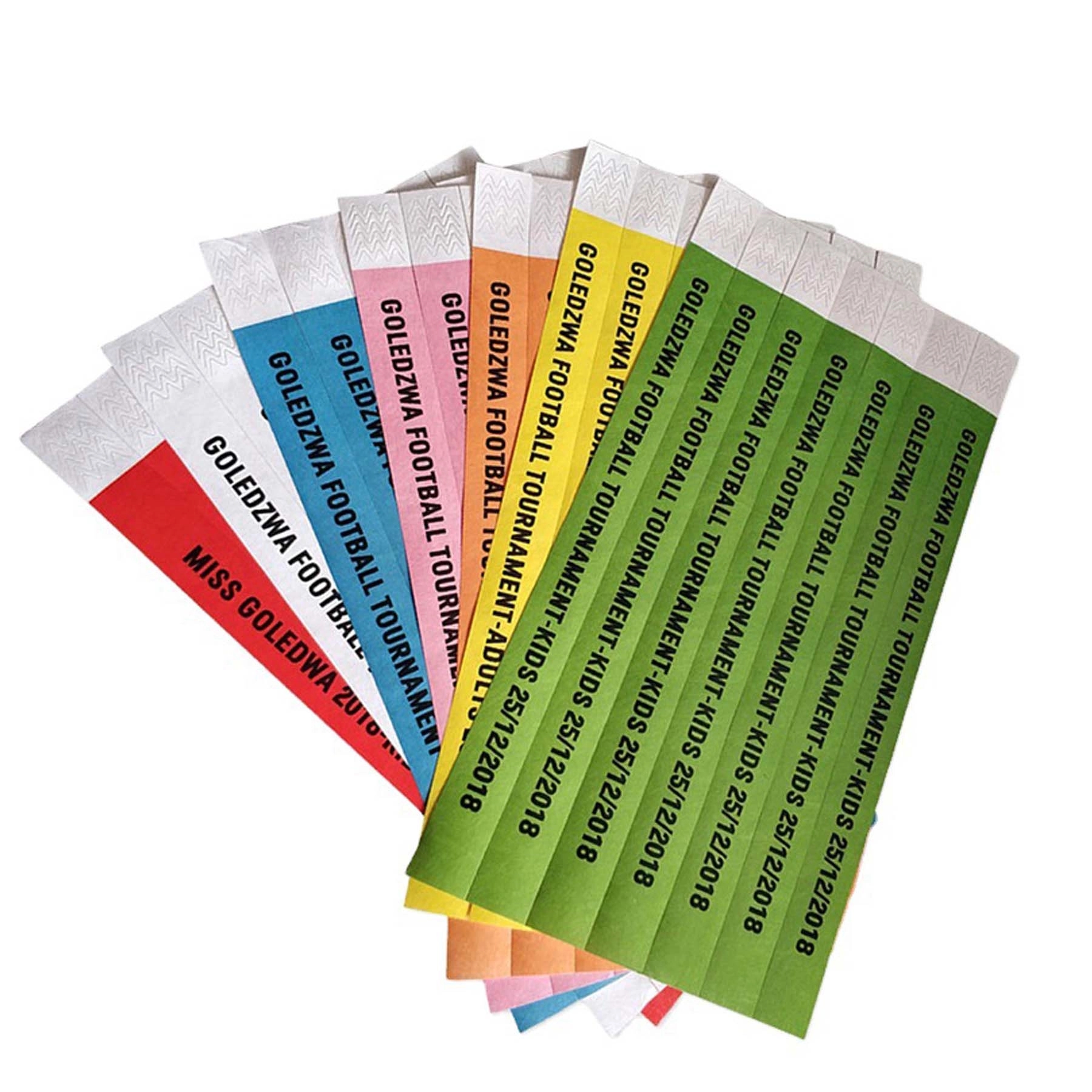 Colorful Tyvek Wristband Bracelets 2