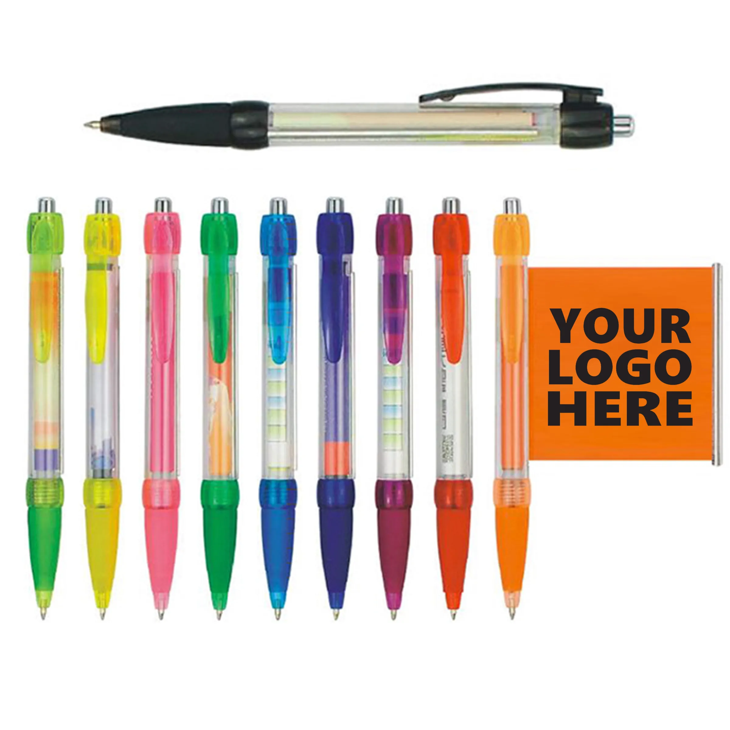 Custom Printed Banner Pen with Pull Out