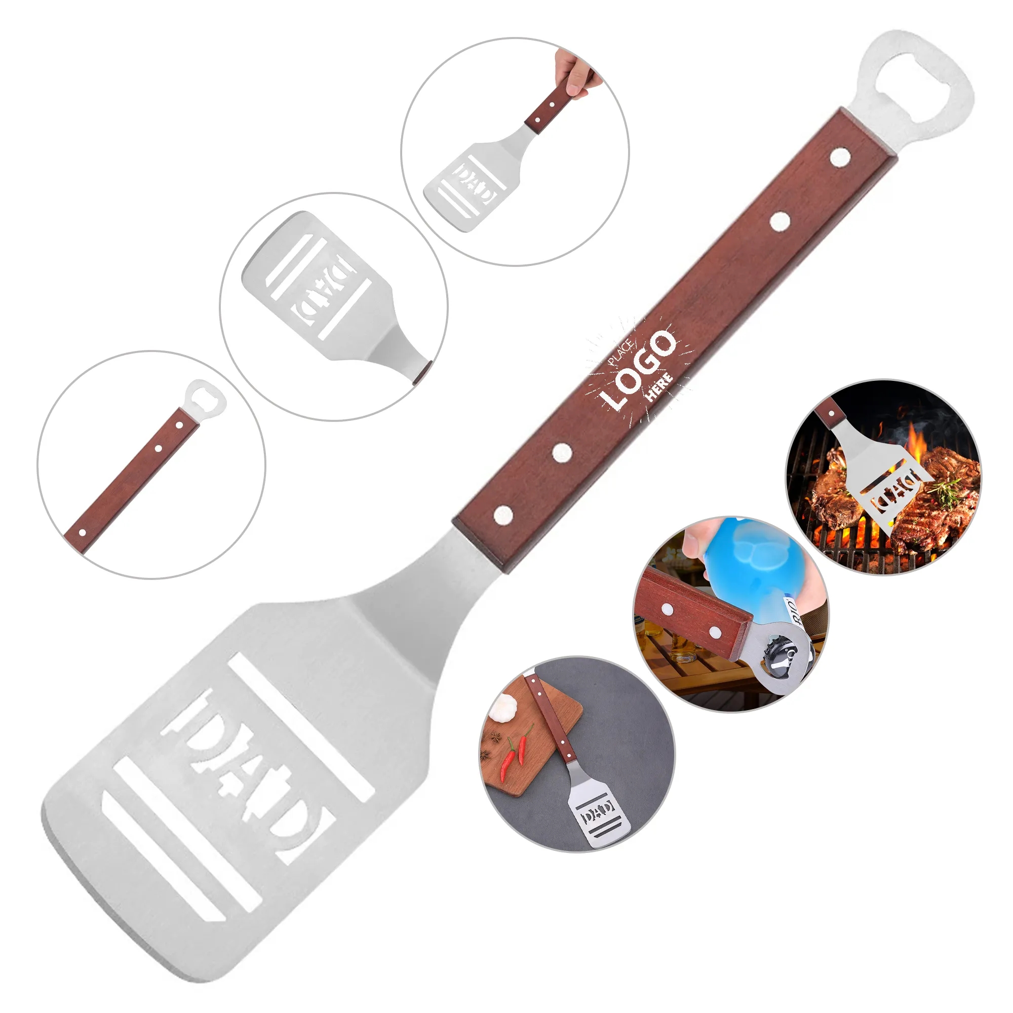 Stainless Steel BBQ Spatula With Tailgater 2