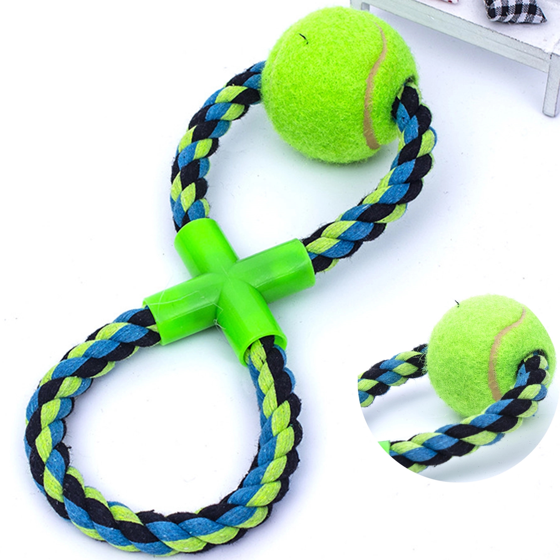 8-Shaped Dog Chew Tennis Ball Toy 2