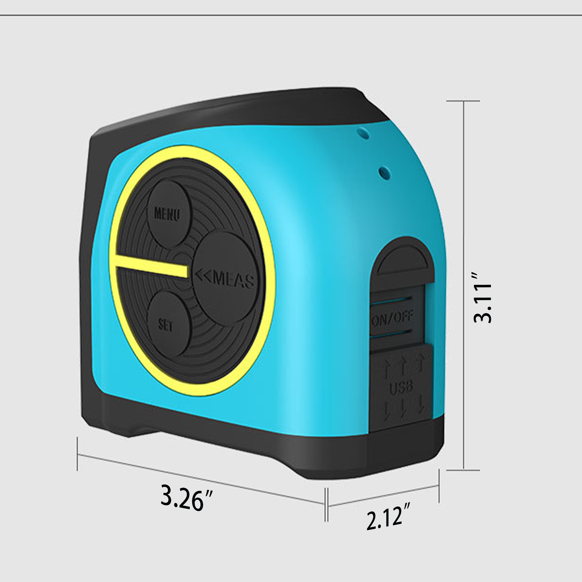 2-in-1 Laser Distance Measuring Tape 1