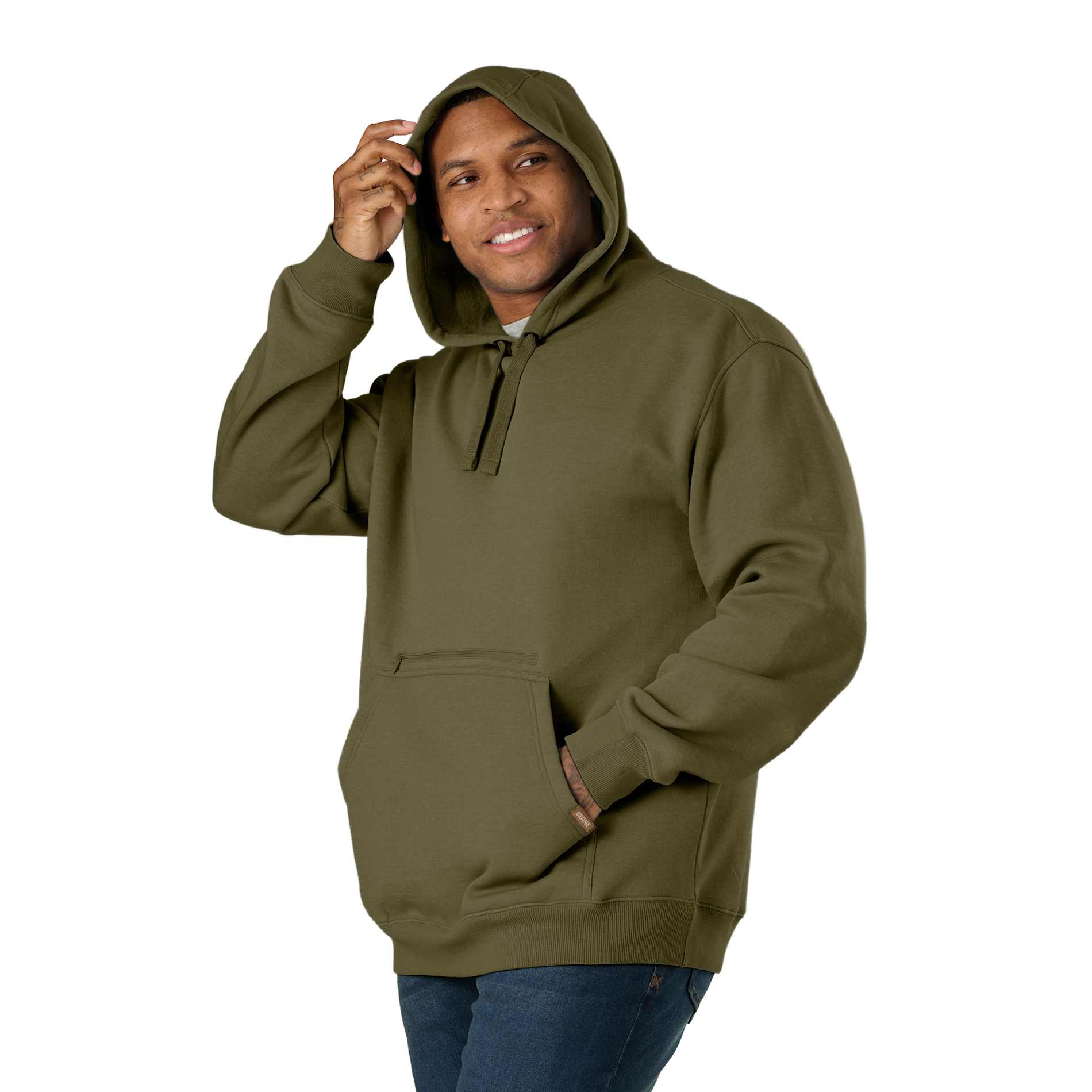 Berne Heritage Zippered Pocket Hooded  Sweatshirt - Men's 97