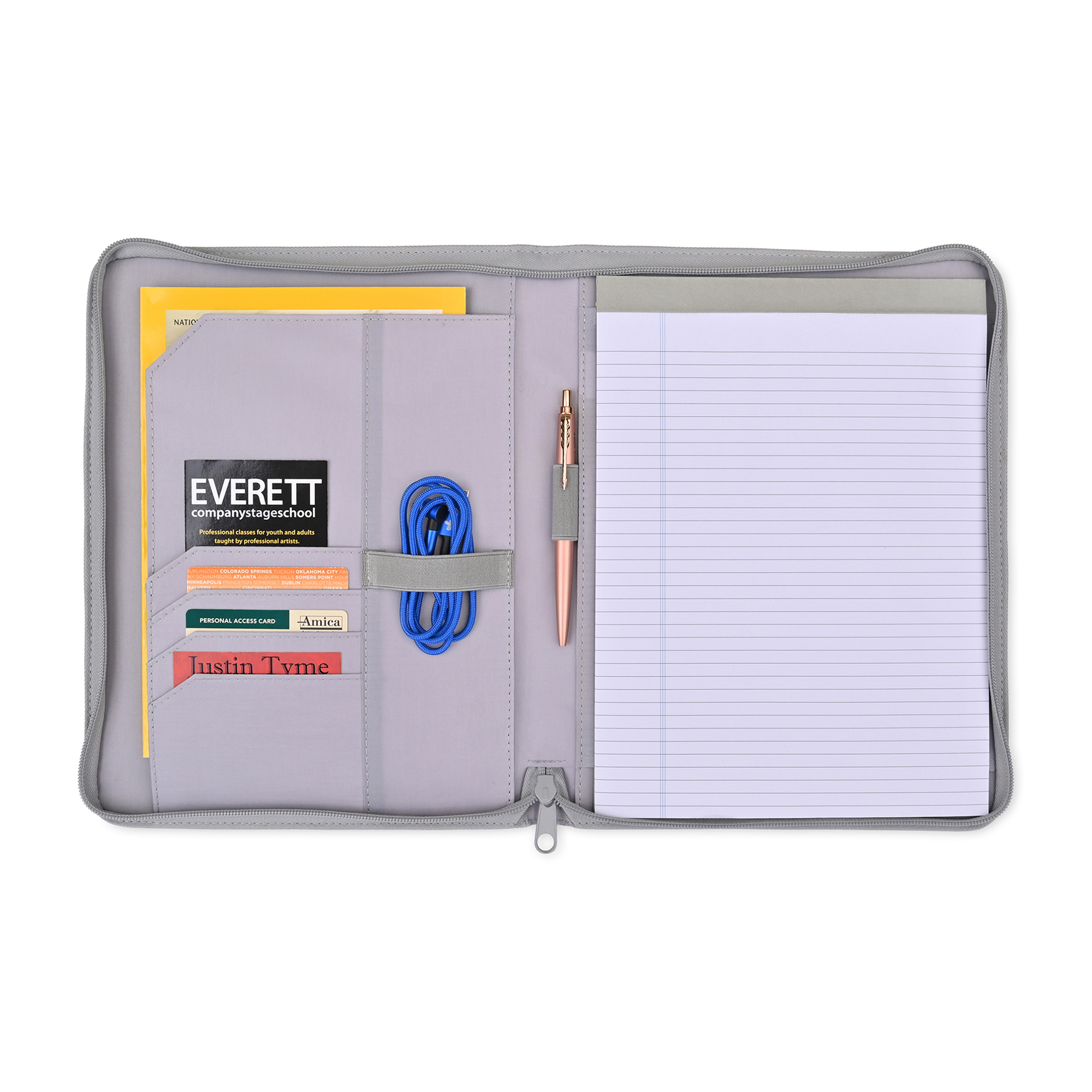 Morgan Executive Zippered Padfolio 14