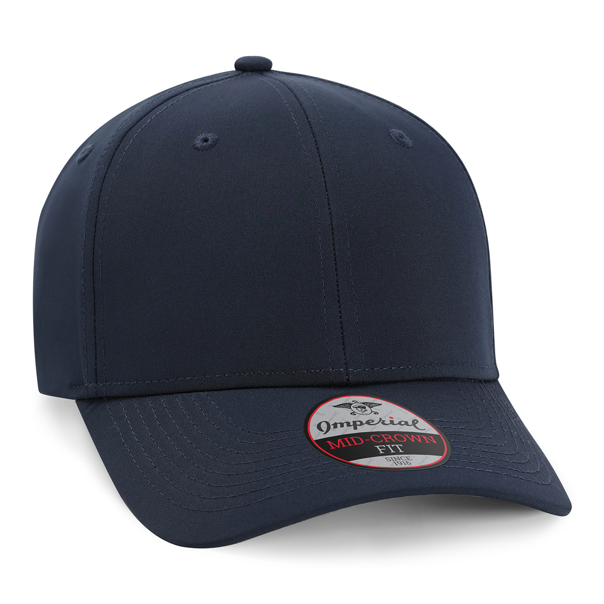 Imperial 7054N The Independent Structured Performance Cap w/ Leatherette Patches or Embroidery 12