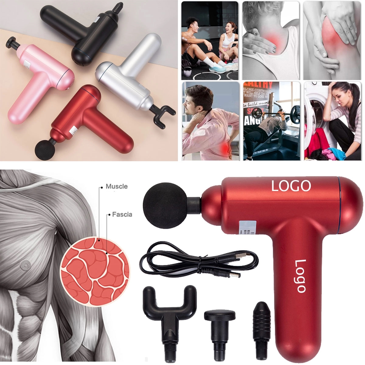 Body Relax Muscle Vibration Massage Gun 2