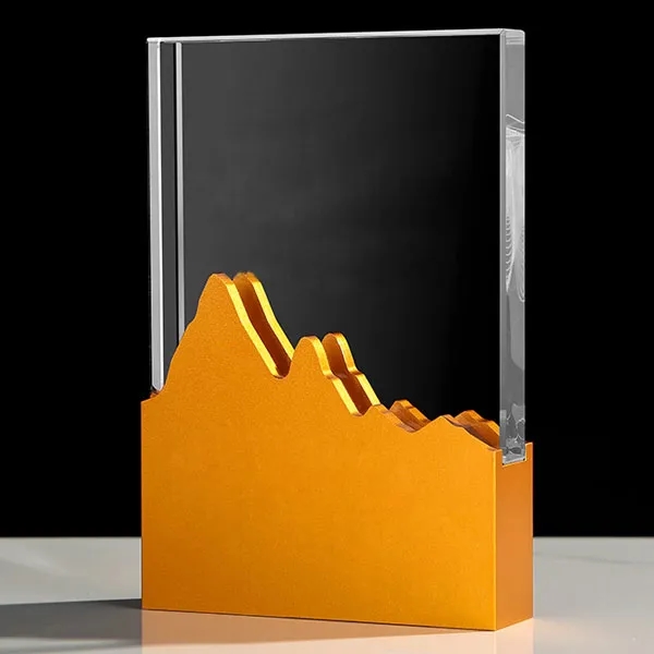 Crystal Metal Mountain Trophy Award 5