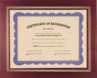 Burgundy Certificate Holder 2