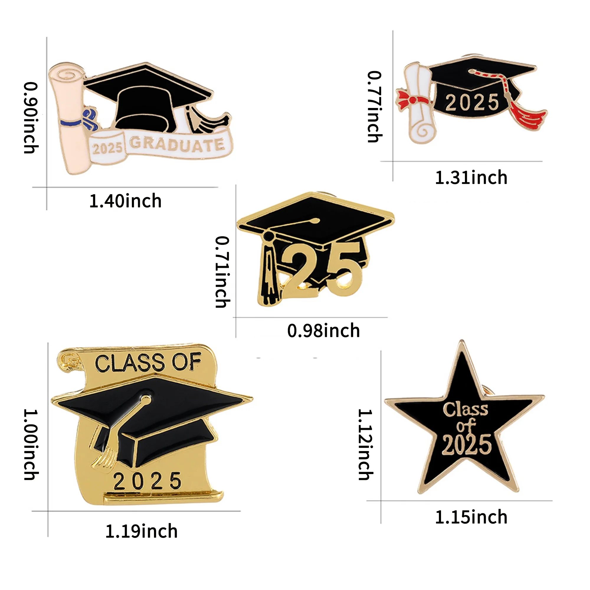 Class of 2025 Graduation Enamel Pins for School Events 4