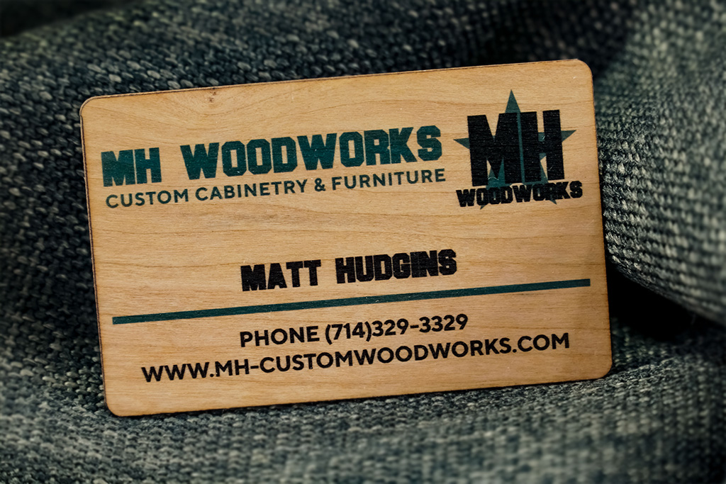 24 Hour Wood Business Cards 12