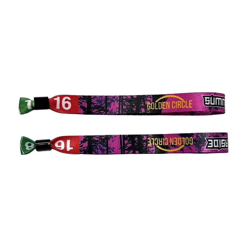 One Time Use Polyester Sublimation Event Wristband 5