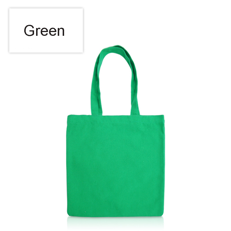 12oz Cotton Canvas Tote Bag Reusable Grocery Shopping Bags 8