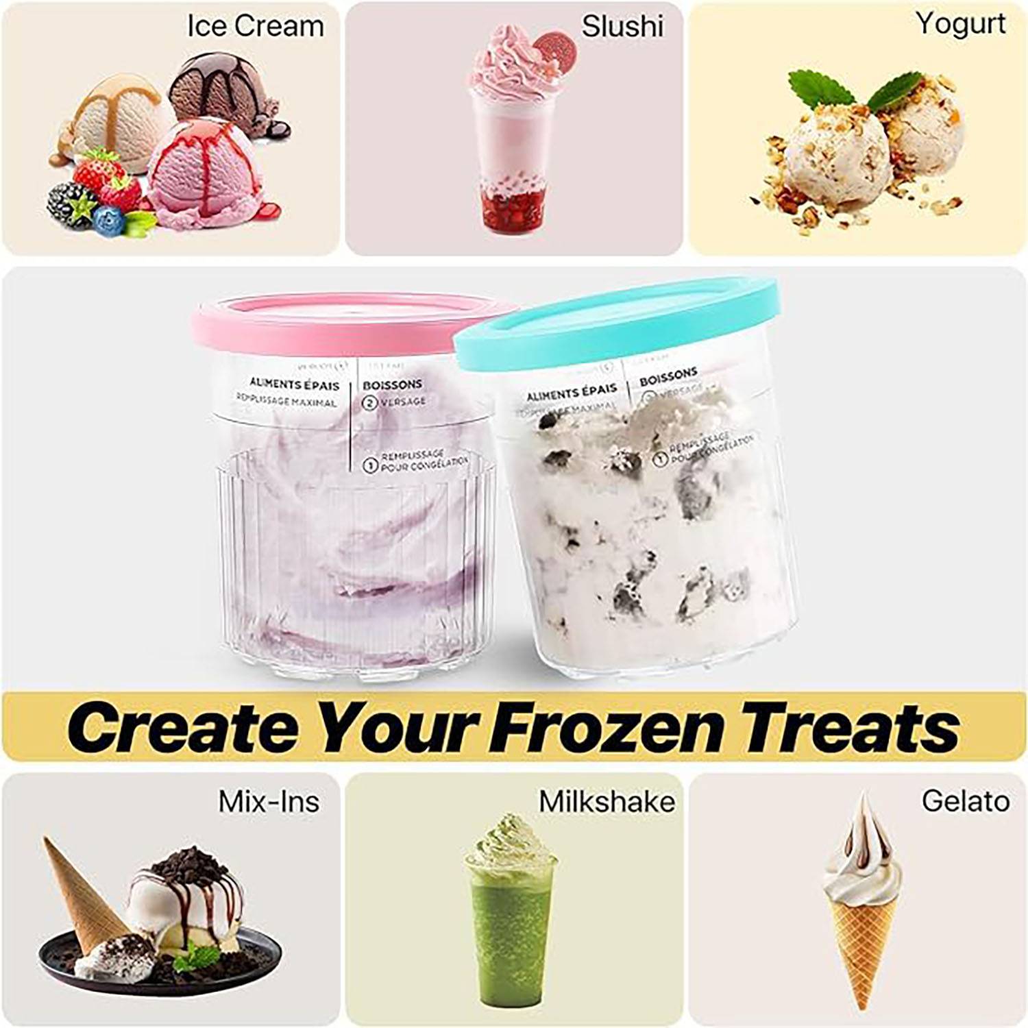 24oz BPA Free Large Capacity Ice Cream Cup 3