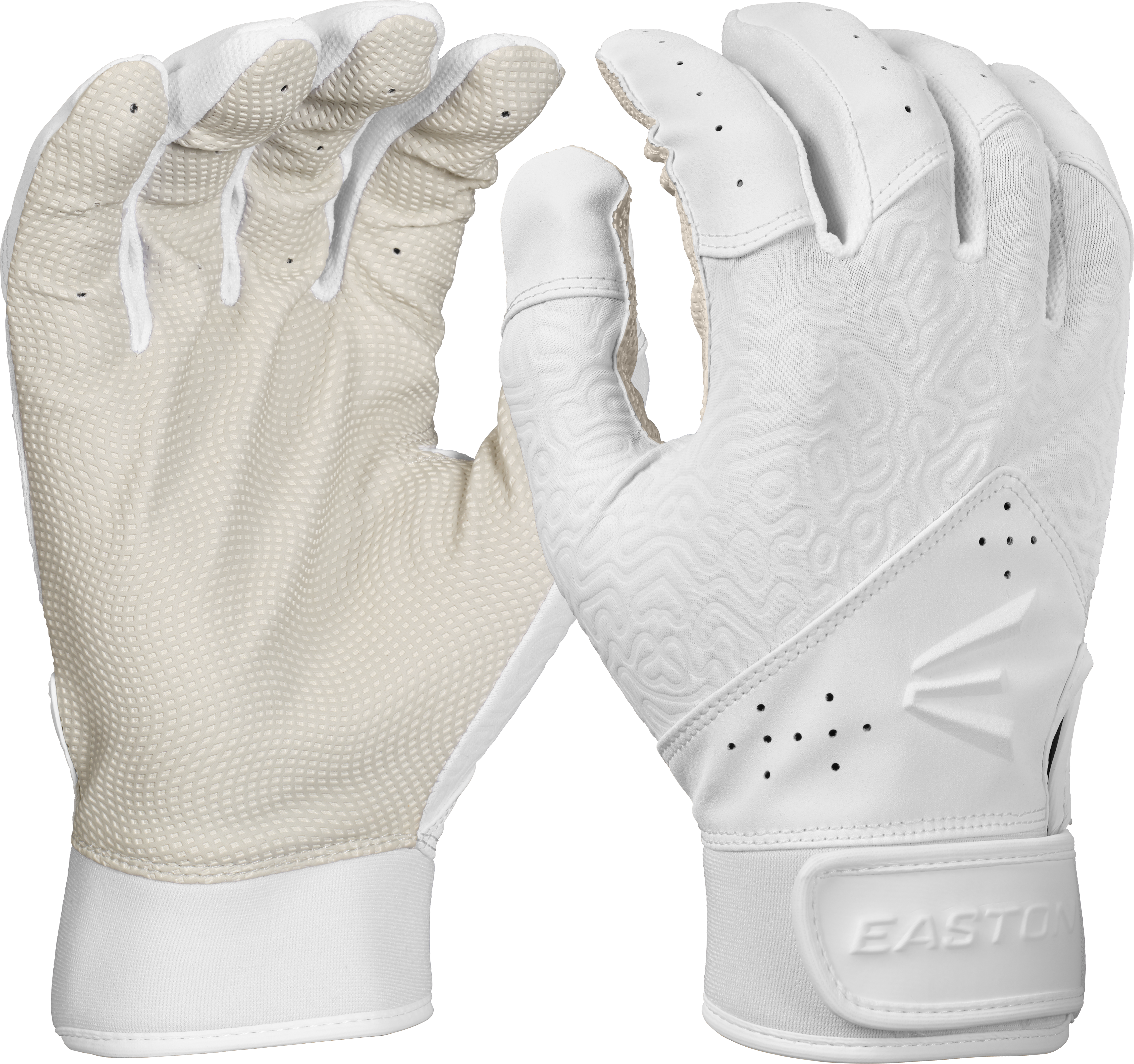 Easton Fundamental 2.0 Fastpitch Softball Youth Batting Gloves | White/White | Youth Small 3