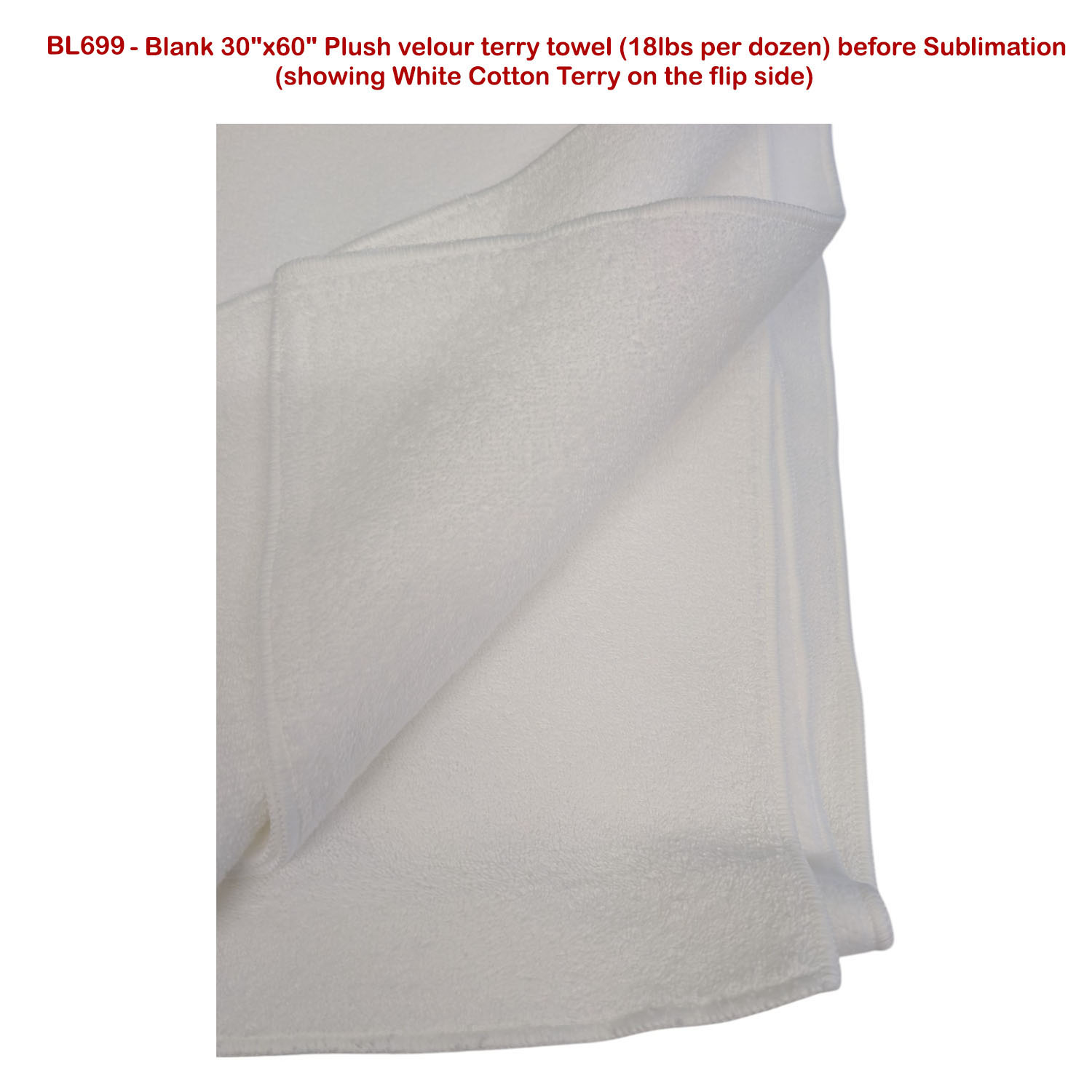 24 Hr Express Ship - Heaviest Weight, Plush Velour Terry Cotton Blend Beach Towel, 30x60, Sublimated 5