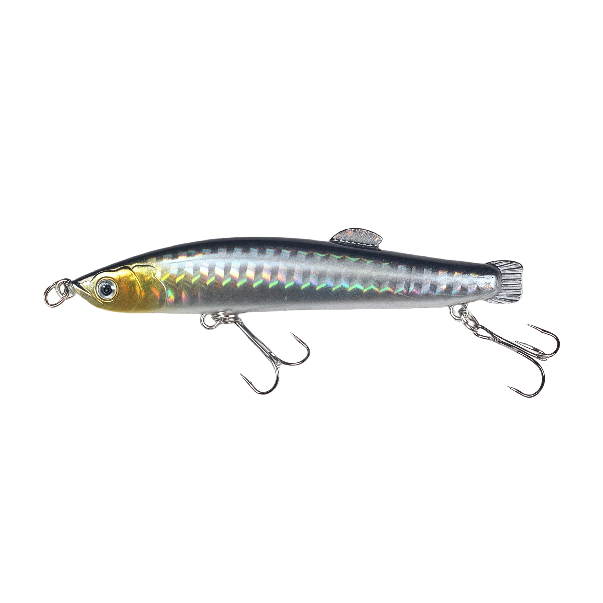 11.5g 3.54" Sinking Pencil Lure with Treble Hooks, Blood Groove, Long Cast, Hard Bait 6