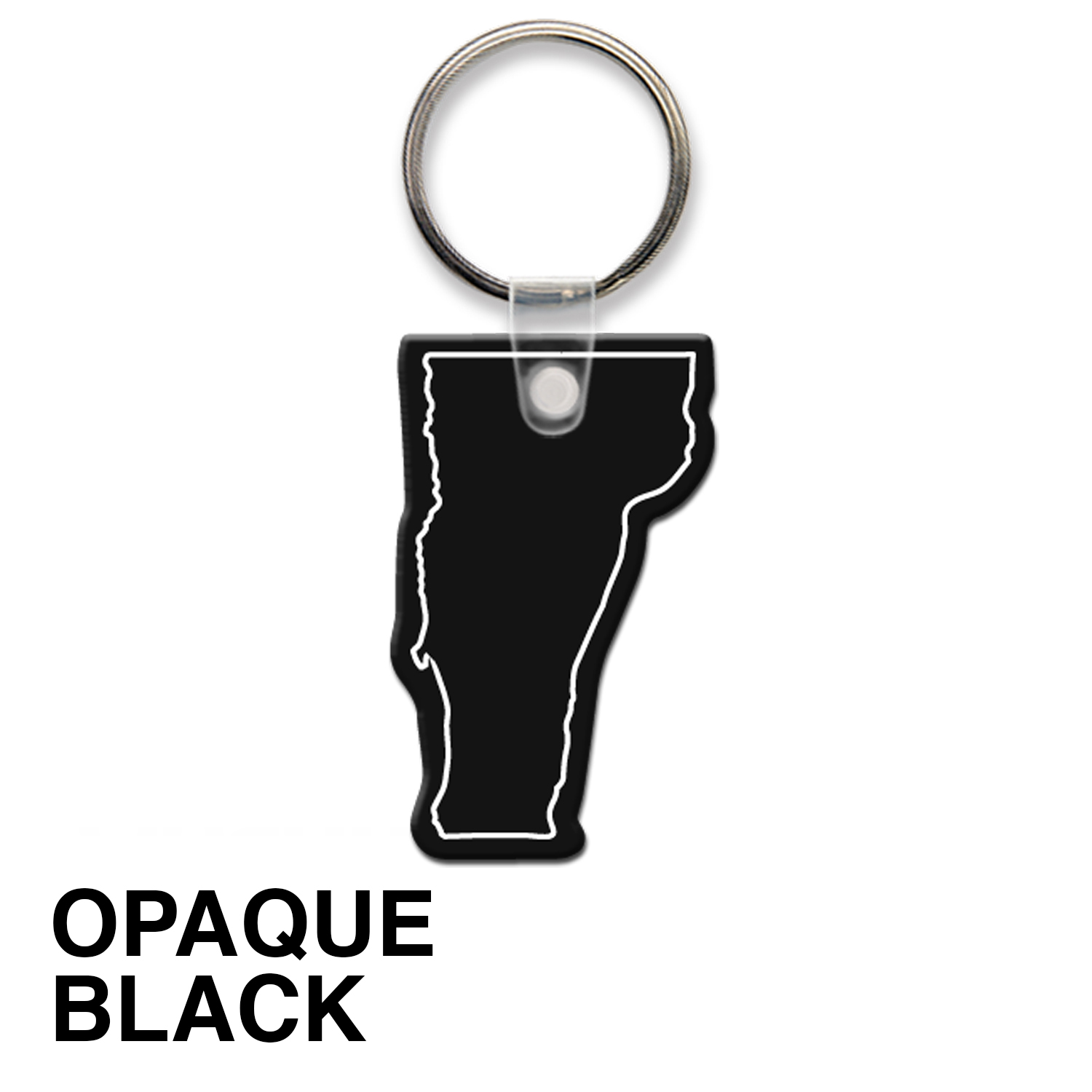 Vermont State Shape Key Tag (Spot Color) 15