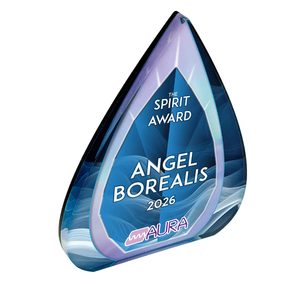 1/2" Free-Standing Acrylic Awards - Full Bleed
