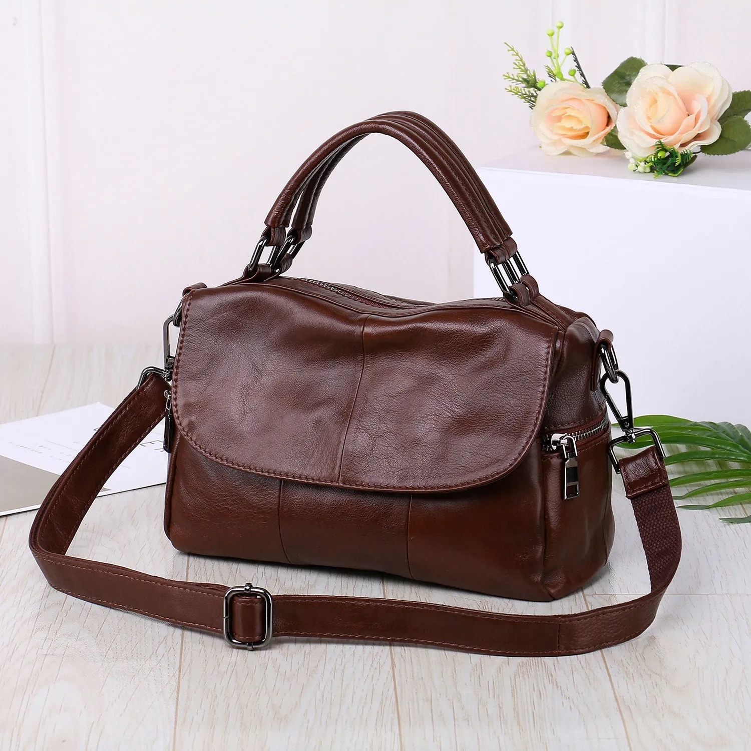 Genuine Leather Crossbody Bag 3