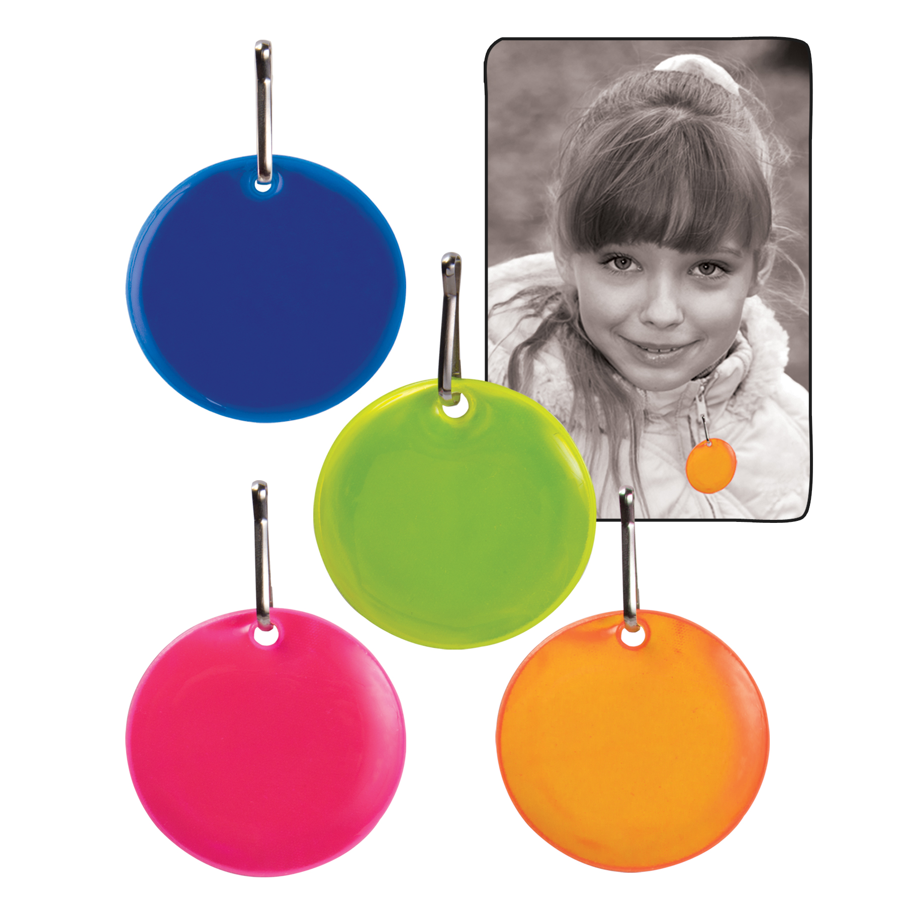 Round Reflective Zipper Pulls 4
