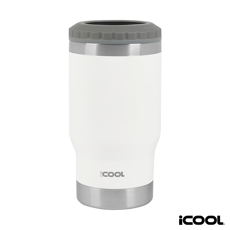 iCOOL® Oswego 14 oz. Double Wall Stainless Steel Can Cooler / Tumbler 2